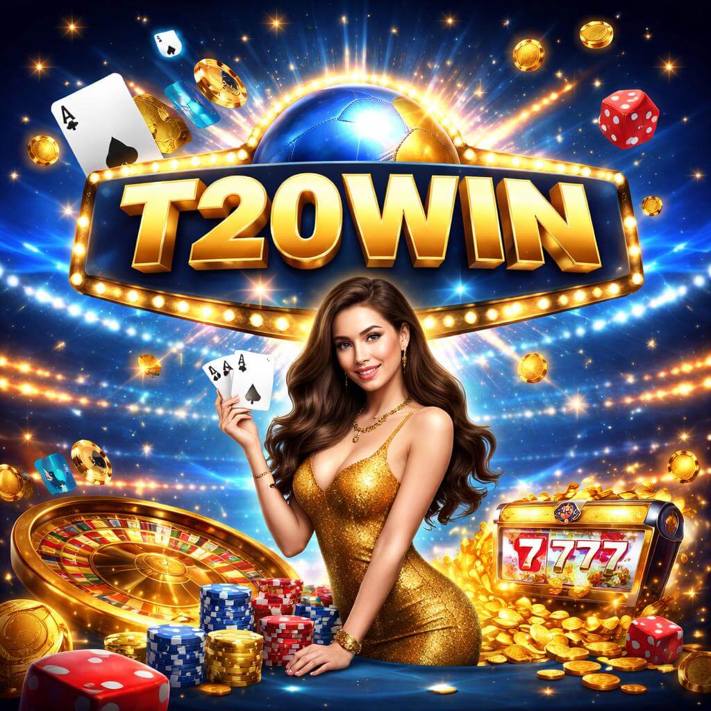 T20WIN gaming lobby featuring popular slot titles and instant play casino access